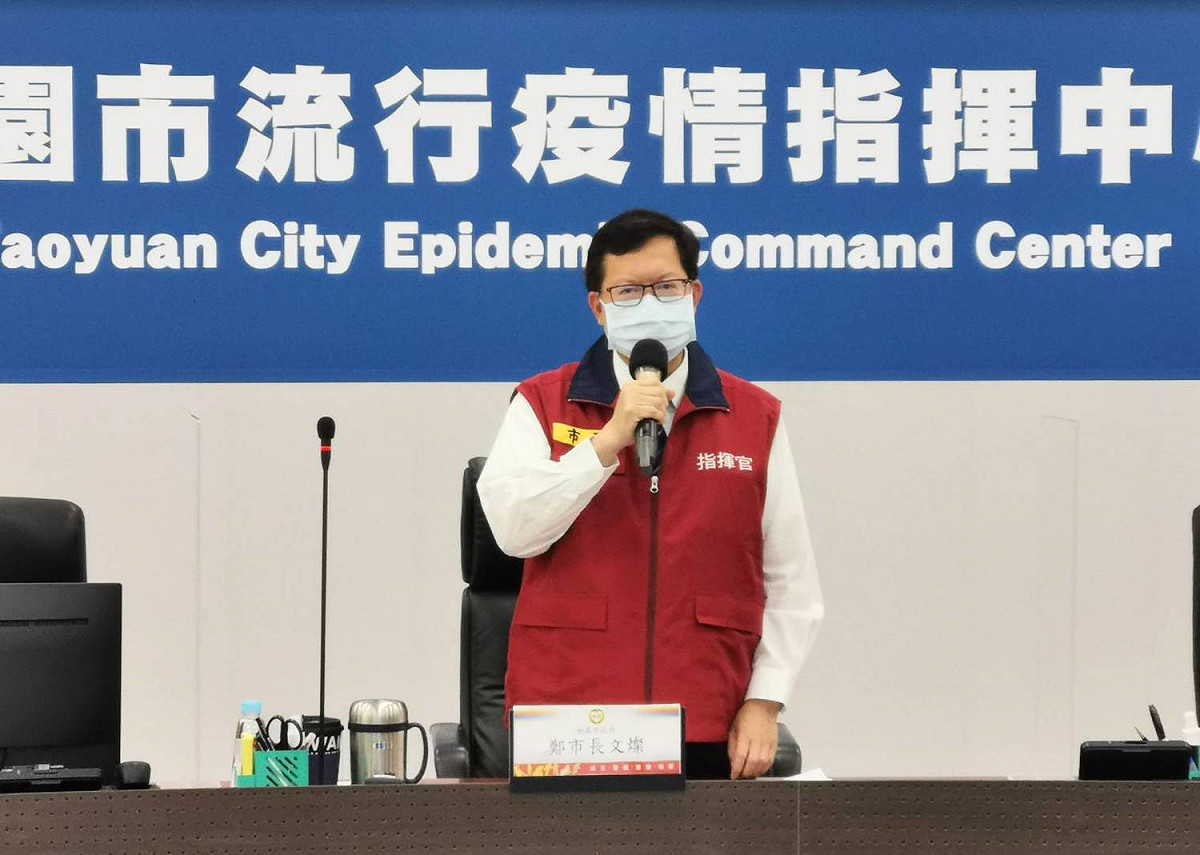 鄭文燦宣布桃園市9.6萬名外籍移工明（9）起全面快篩。 圖：桃園市政府/提供
