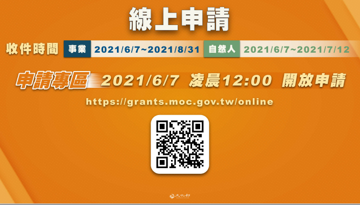 文化部今（8）日正式公告「藝文紓困4.0」自然人及事業兩項申請須知。 圖：文化部提供