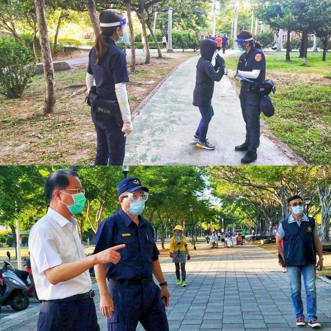 警察是第一線防疫人員，屬高風險族群。 圖：翻攝高雄市警局臉書