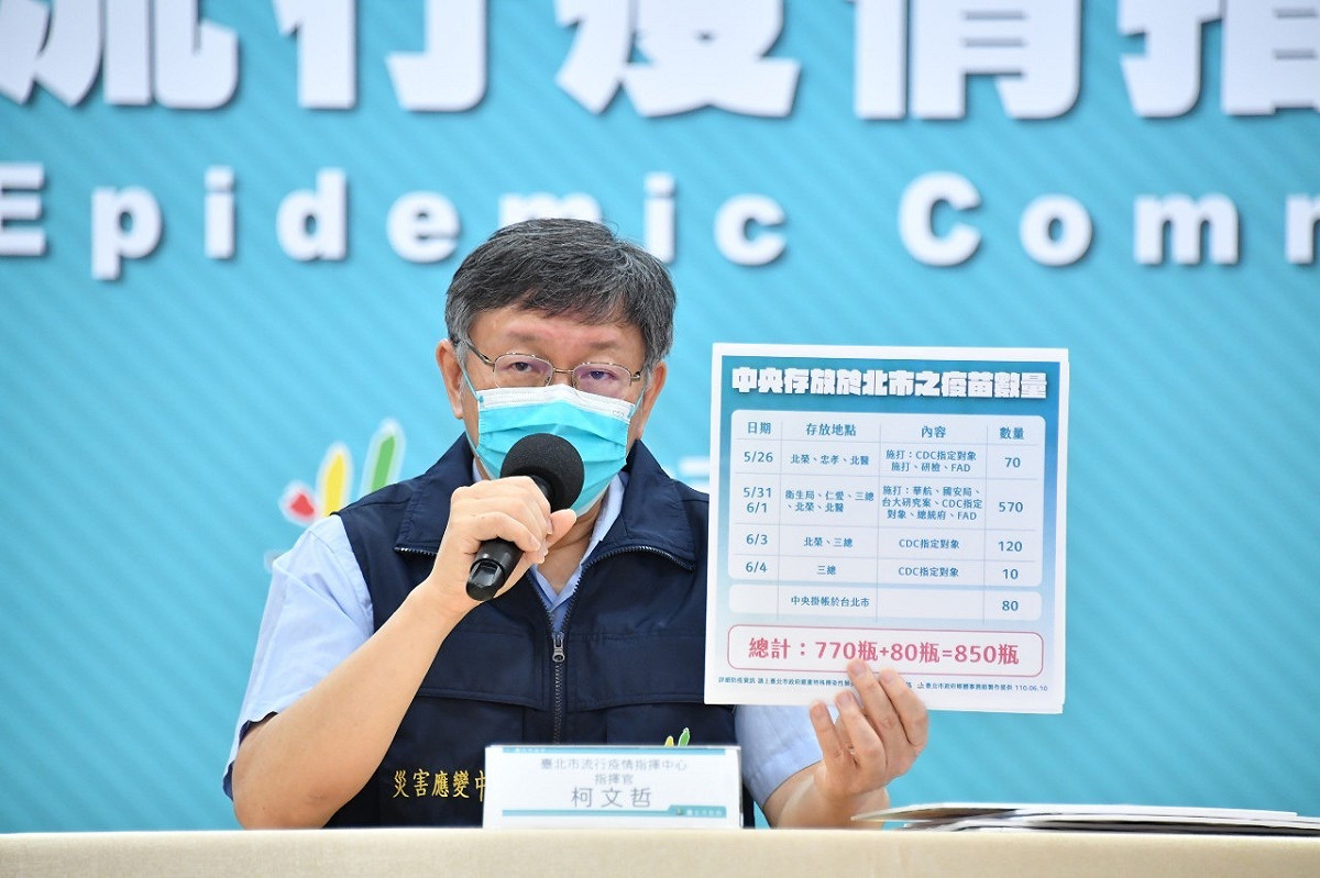 台北市長柯文哲。 圖：台北市政府 / 提供