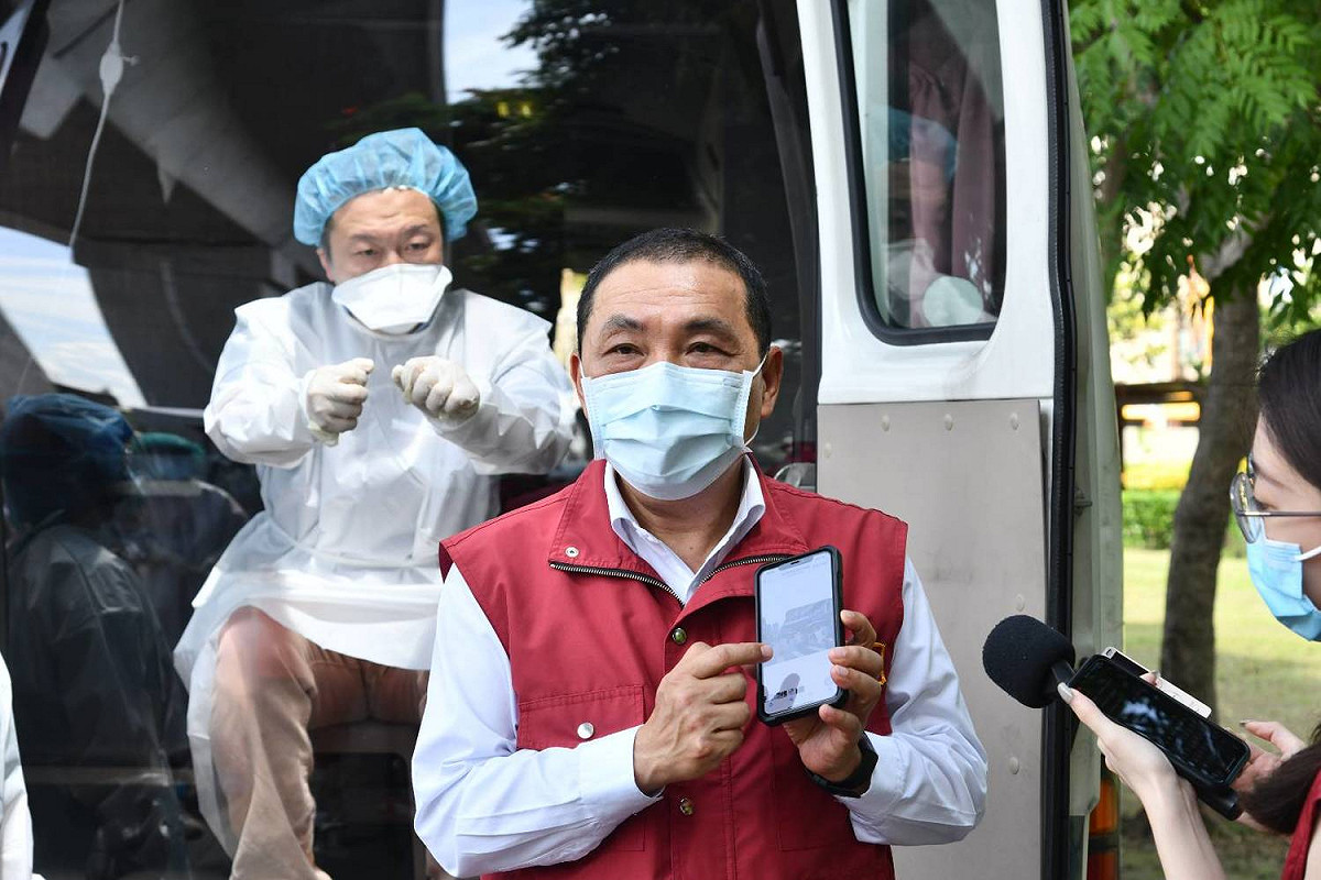 侯友宜呼籲熱區高風險民眾出來快篩 圖：新北市政府衛生局提供