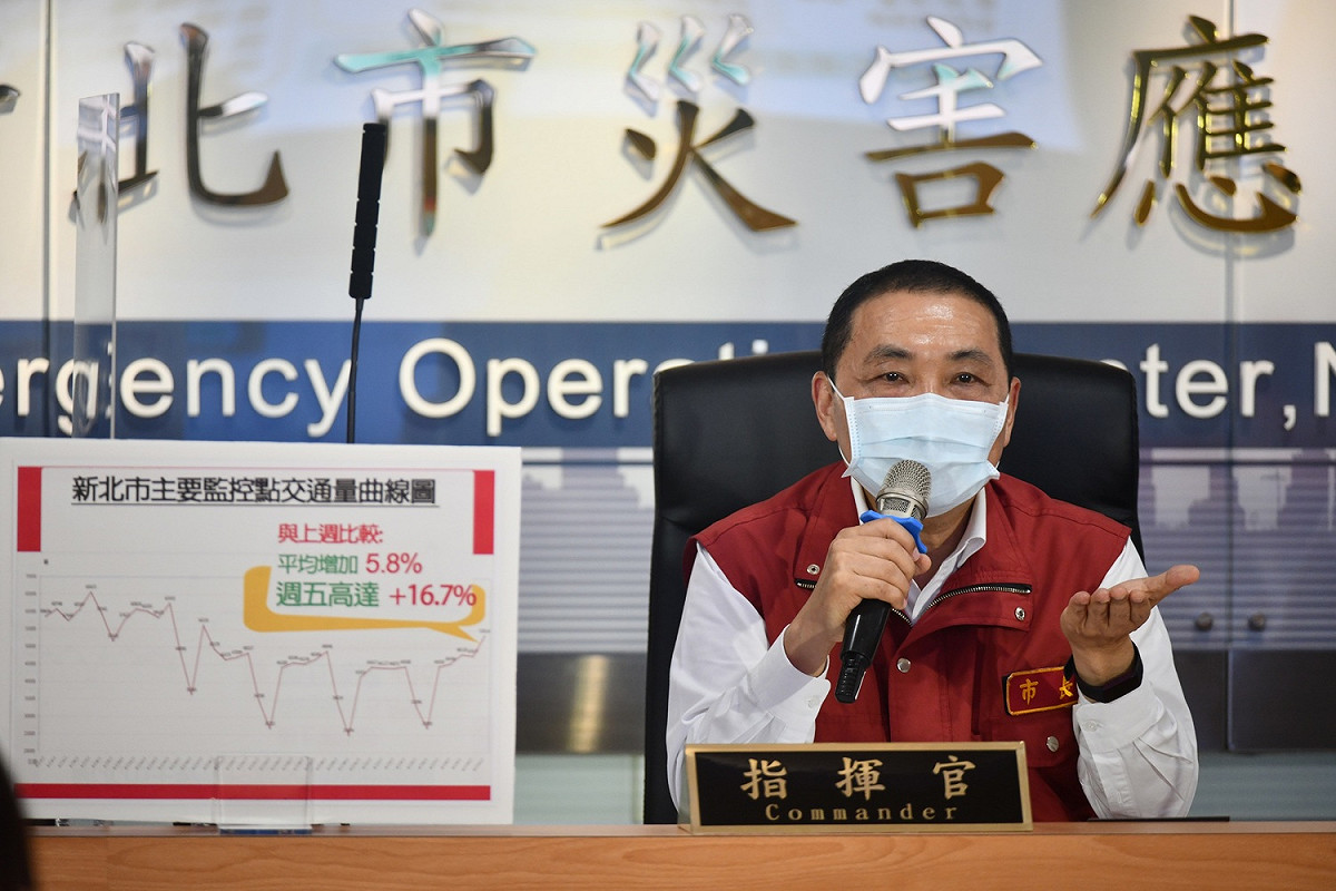 侯友宜希望中央能說明疫苗分配的部署思維。 圖：新北市政府提供