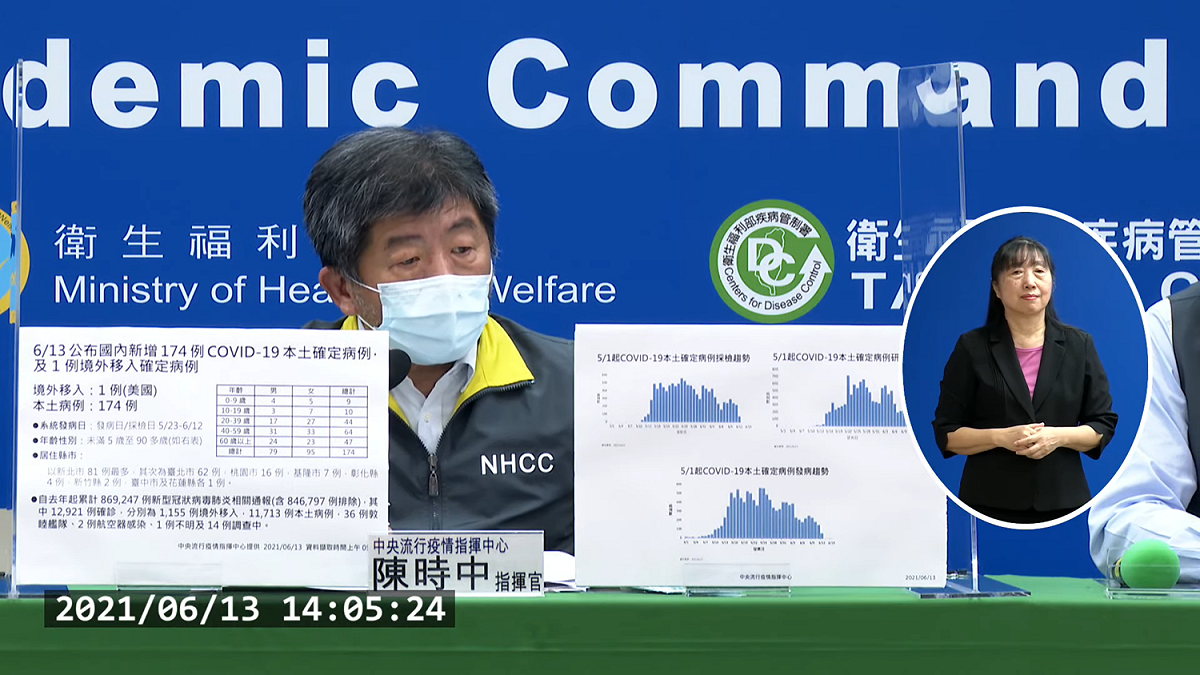 疫情指揮中心指揮官陳時中。 圖：翻攝自直播畫面