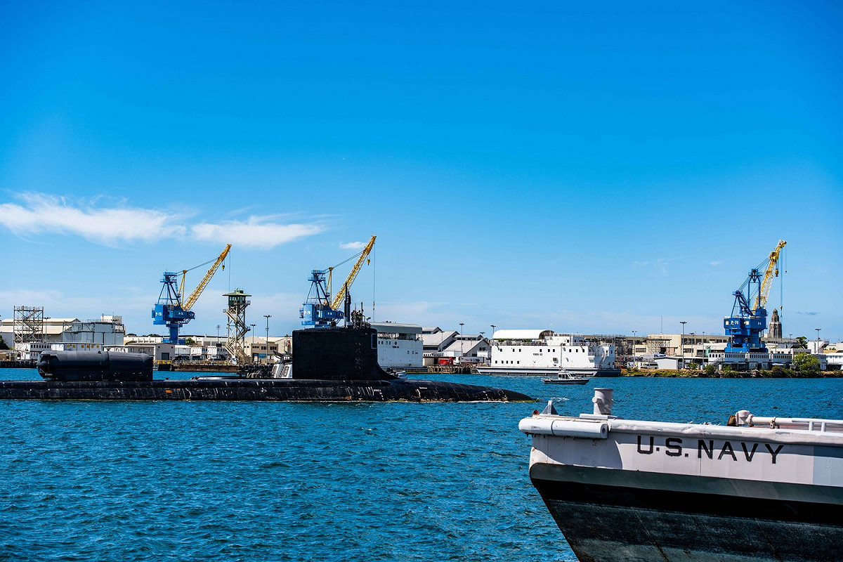 美國海軍維吉尼亞級攻擊潛艦「北卡羅萊納號(SSN-777)」將部署西太平洋水域。 圖：翻攝U.S. Pacific Fleet推特