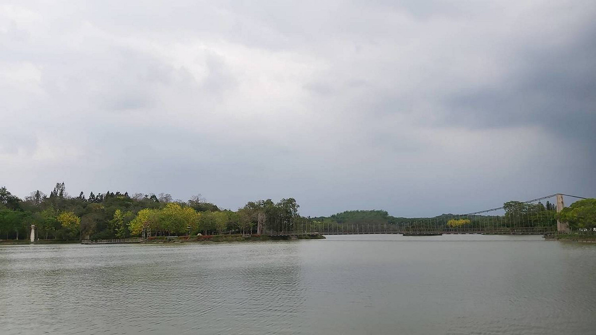 因雨水充足，水庫滿水位。 圖：台南觀旅局／提供