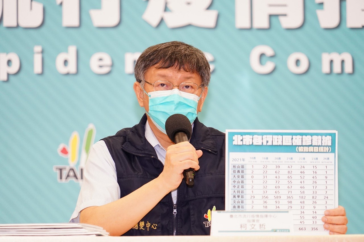 台北市長柯文哲 圖：台北市政府提供（資料照）