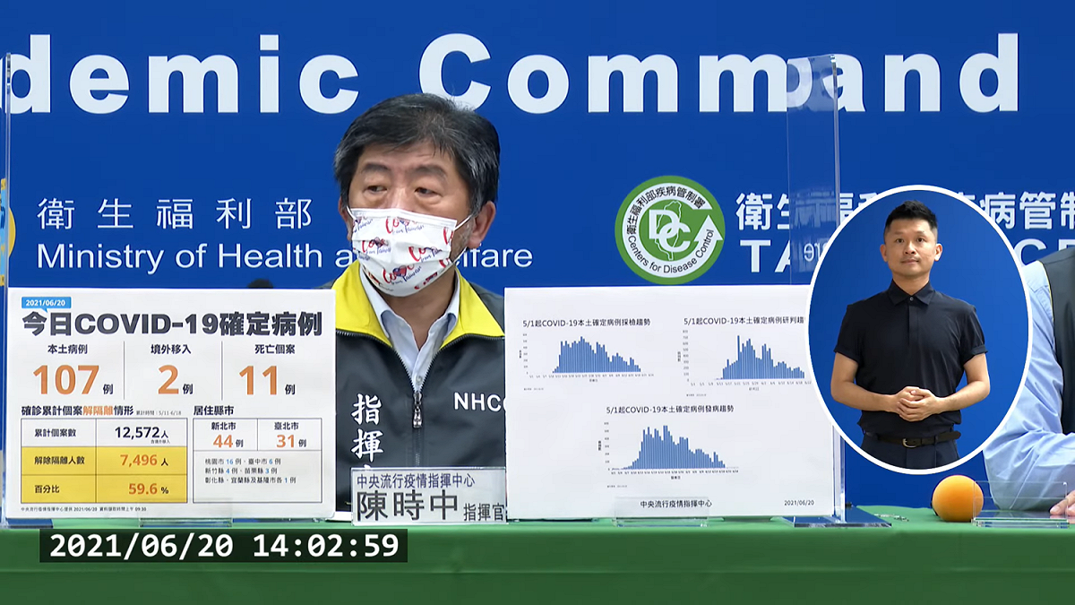 疫情指揮官陳時中。 圖：翻攝自直播畫面