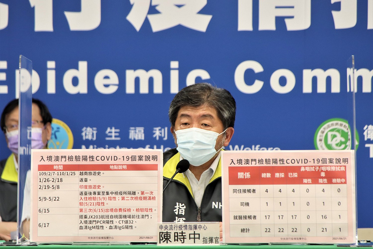 中央流行疫情指揮中心指揮官陳時中 圖：中央流行疫情指揮中心/提供
