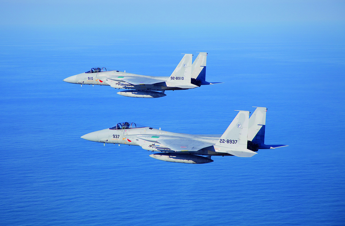 日本空中自衛隊主力F-15J戰機，擬升級變身「日本超攔截機」(Japanese Super Interceptor，JSI)。 圖：翻攝防衛省統合幕僚監部推特