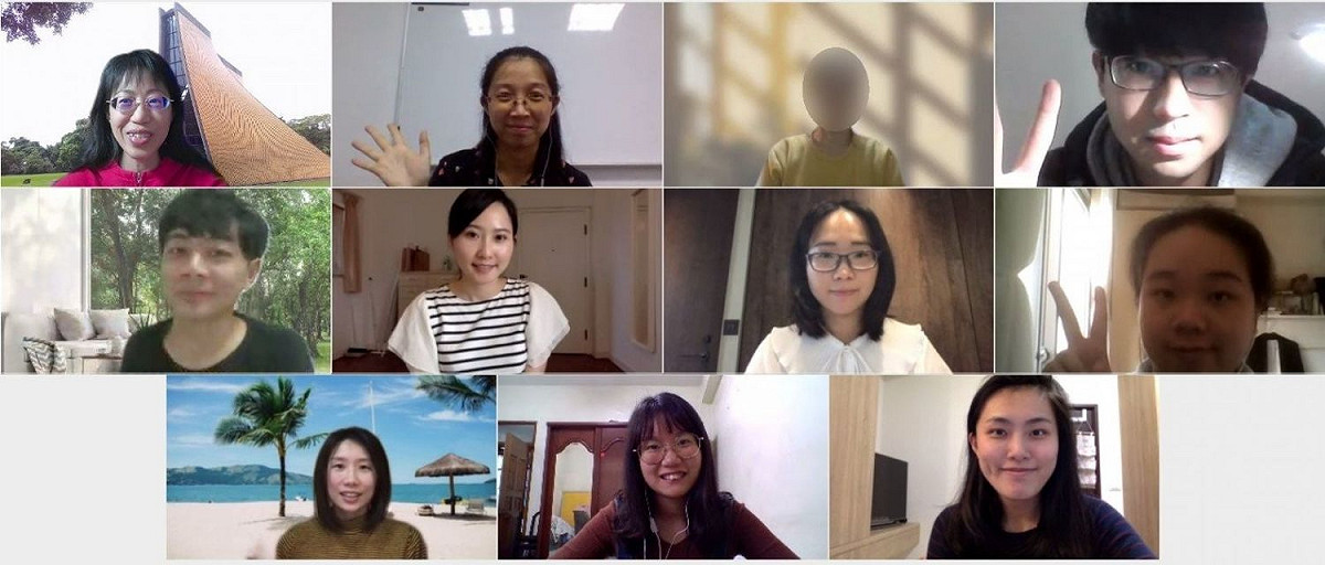 東海大學華語教學中心第二屆線上師培班大合照。 東海大學/提供