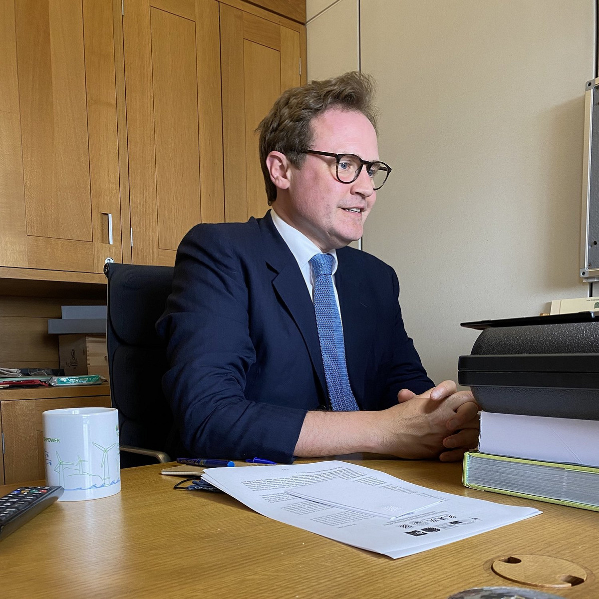 英國下議院外交委員會主席圖根哈特認為，中國侵略台灣可能失敗收場 圖：翻攝自圖根哈特推特