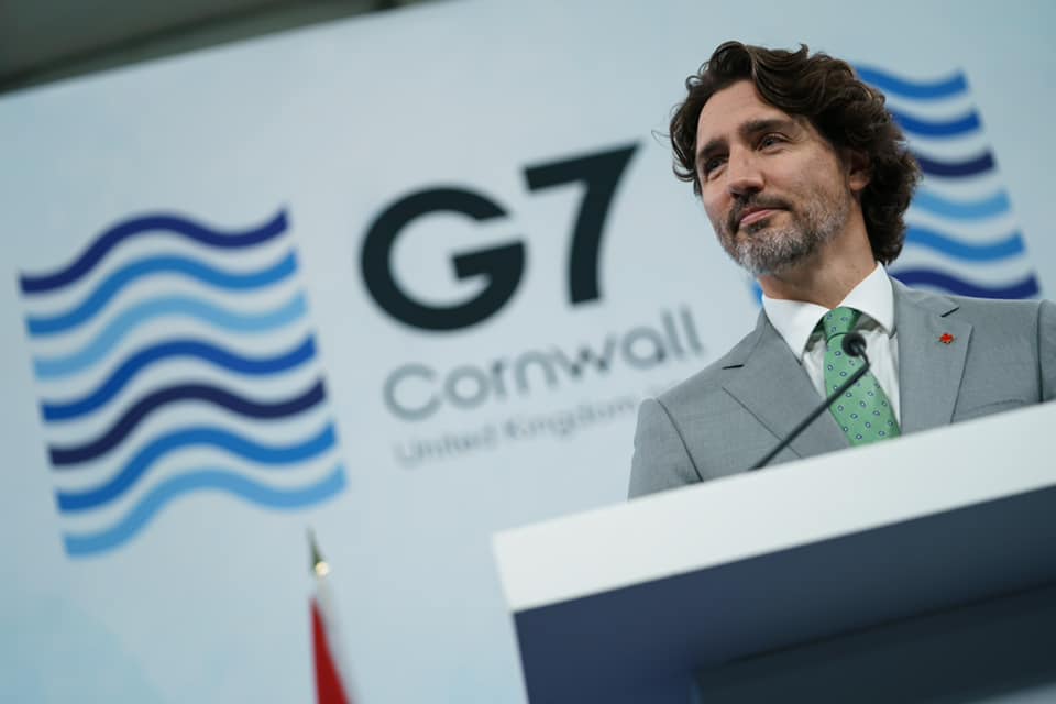 加拿大總理杜魯道剛參加完G7高峰會，加入抗中行列，隨即再砲轟中國侵犯維吾爾人權。 圖：翻攝自杜魯道臉書