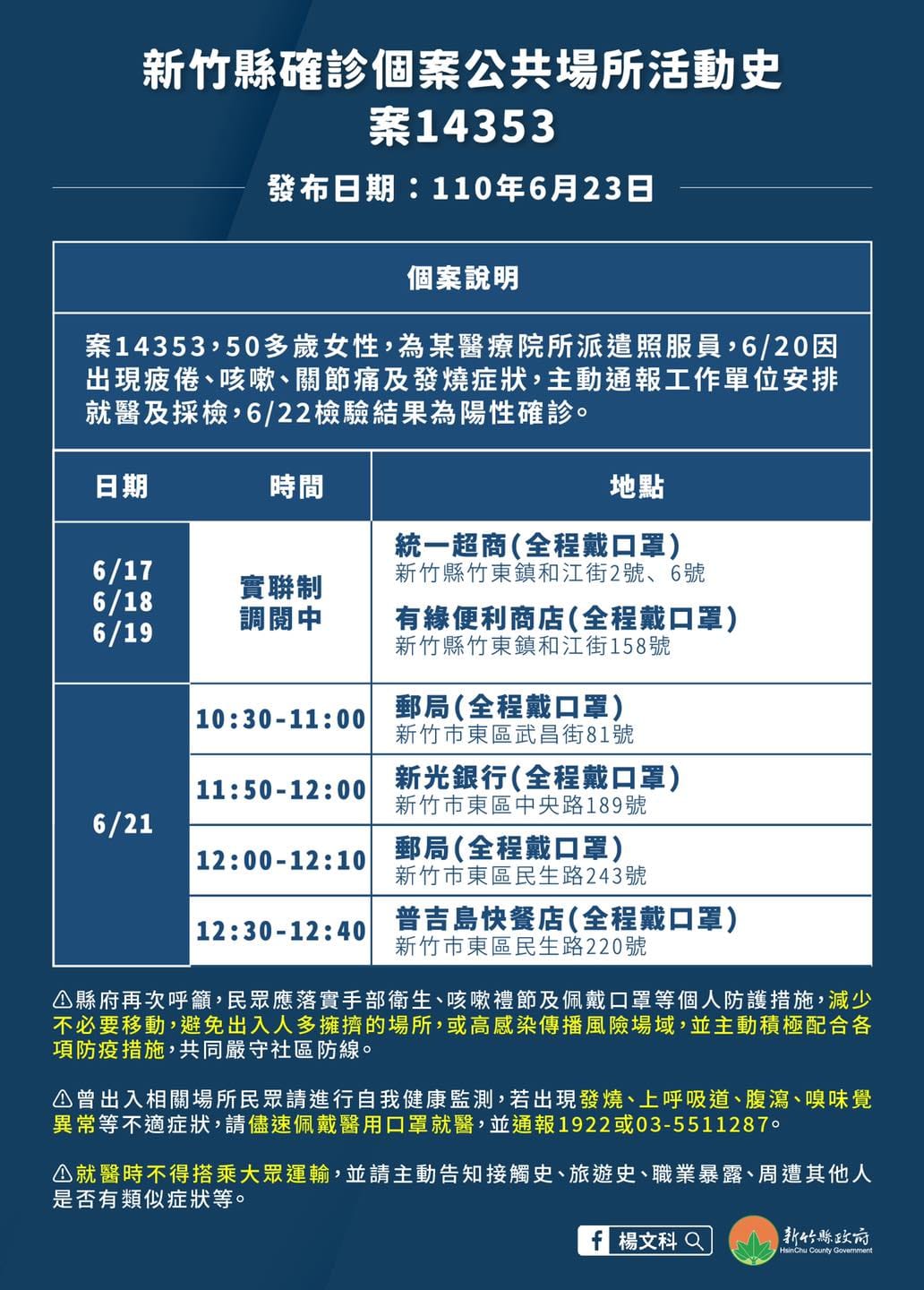 案14353活動史。 圖：翻攝新竹縣ing臉書