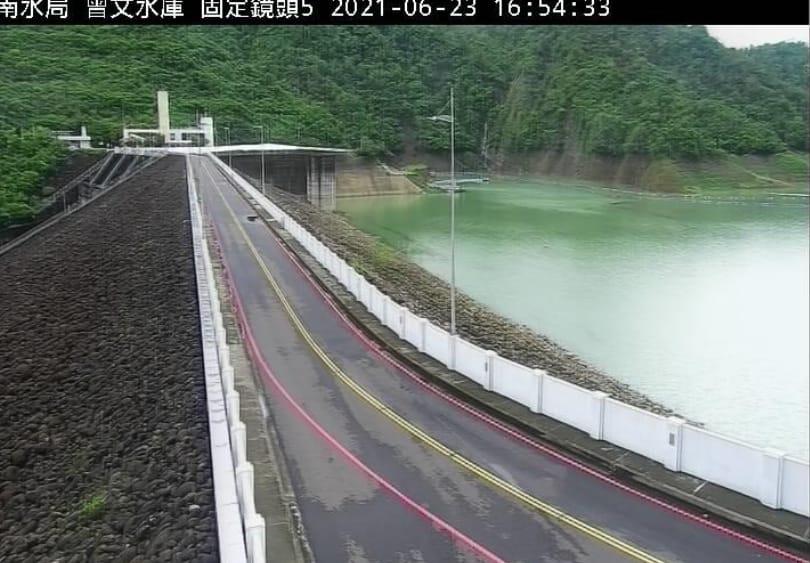 由於梅雨鋒面挹注，曾文水庫今日蓄水量突破2億噸。 圖：南水局／提供
