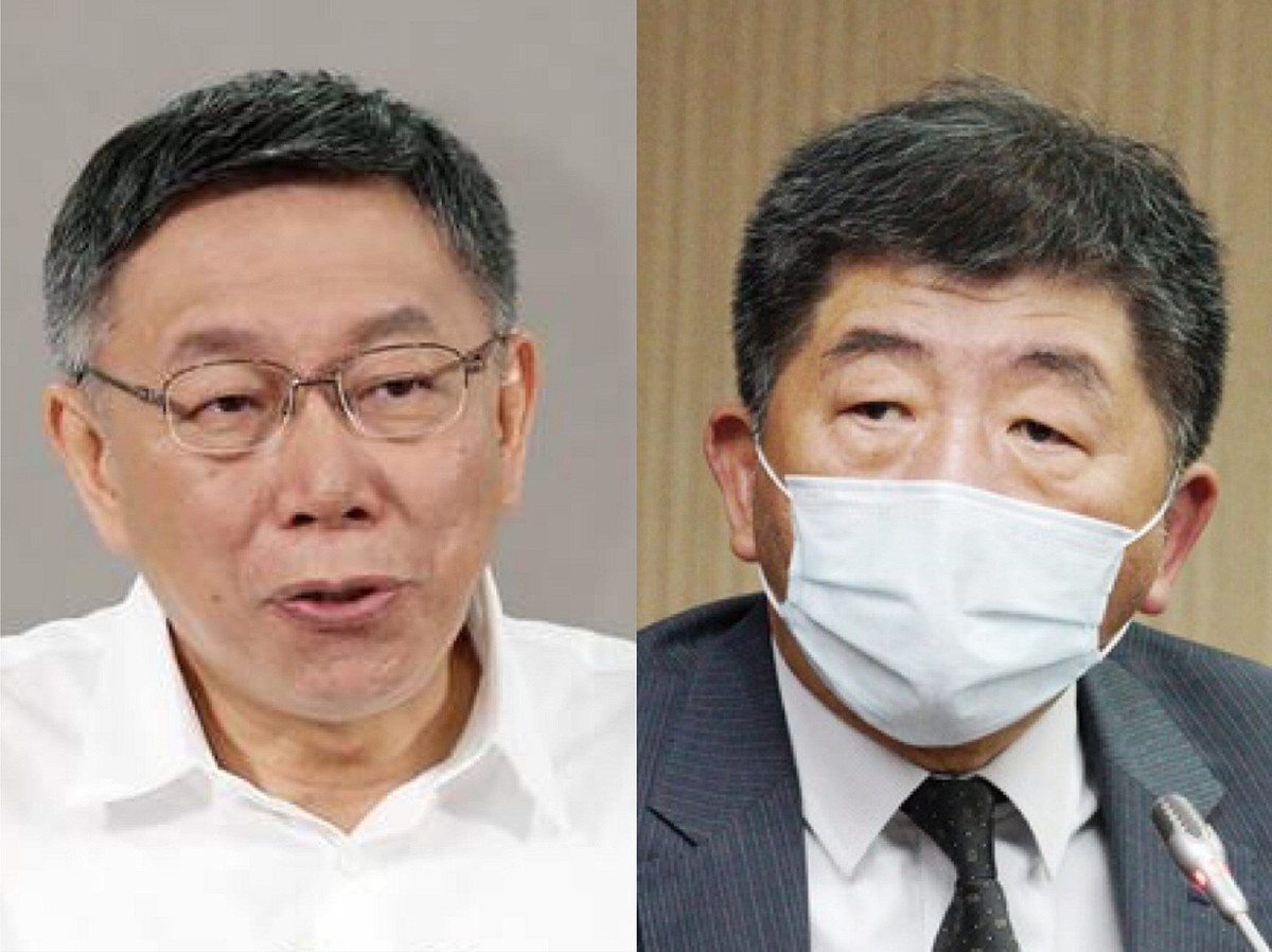 台北市長柯文哲今（24）日接受採訪，再就被「疫苗突襲」一事怒槓防疫指揮官陳時中。 圖：新頭殼合成（資料照）
