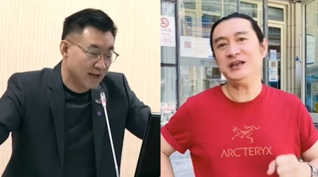 黃安不滿江啟臣為香港蘋果日報發聲，質問江啟臣：「你是哪個黨的『主席』啊？」 圖：新頭殼合成