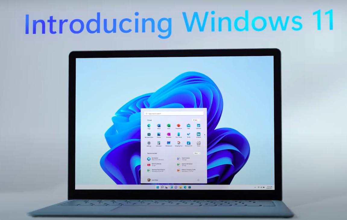 微軟新作業系統Windows 11將在明日正式上架。 圖：擷取自 Windows Youtube