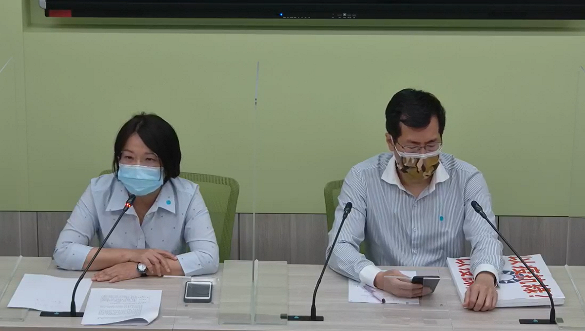 民進黨團今天召開記者會。 圖 : 民進黨團臉書