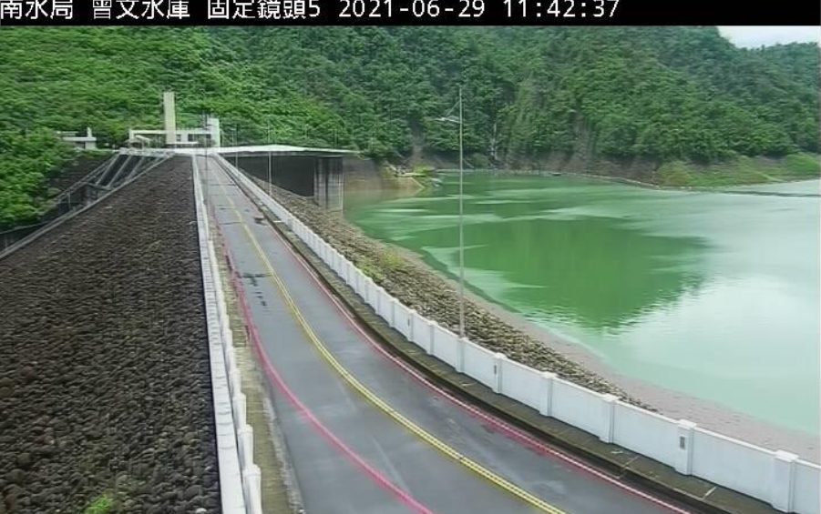 由於雨水持續灌注，曾文、烏山頭水庫合計蓄水量達3.1億噸。(圖為曾文水庫)。 圖：南水局/提供