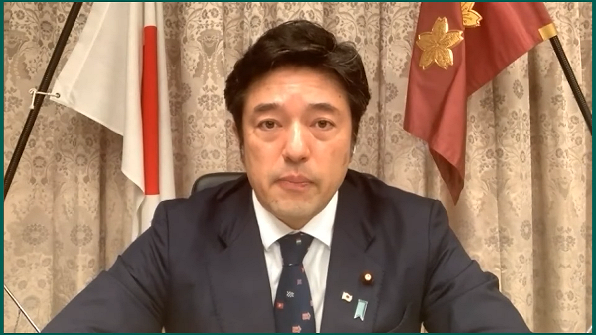 前日本防衛副大臣中山泰秀。 圖：翻攝自Hudson Institute Youtube