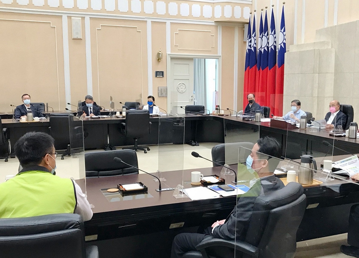行政院長蘇貞昌今（29）天主持「水資源建設及制度建立規劃會議」。 圖：行政院提供