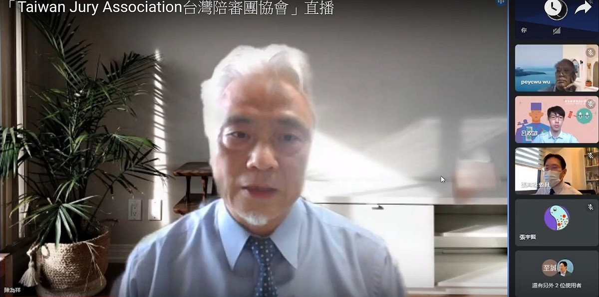 台灣陪審團協會理事長陳為祥呼籲速就簡訊實聯制遭濫用進行修法 圖：翻拍自youtube