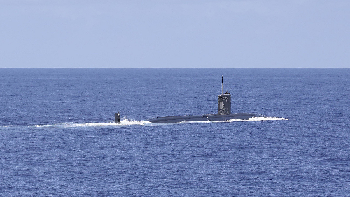 美星「太平洋獅鷲2021」演習，圖為美軍洛杉磯級核動力攻擊潛艦「斯普林菲爾德號(SSN-761)」。 圖：翻攝U.S. Pacific Fleet推特