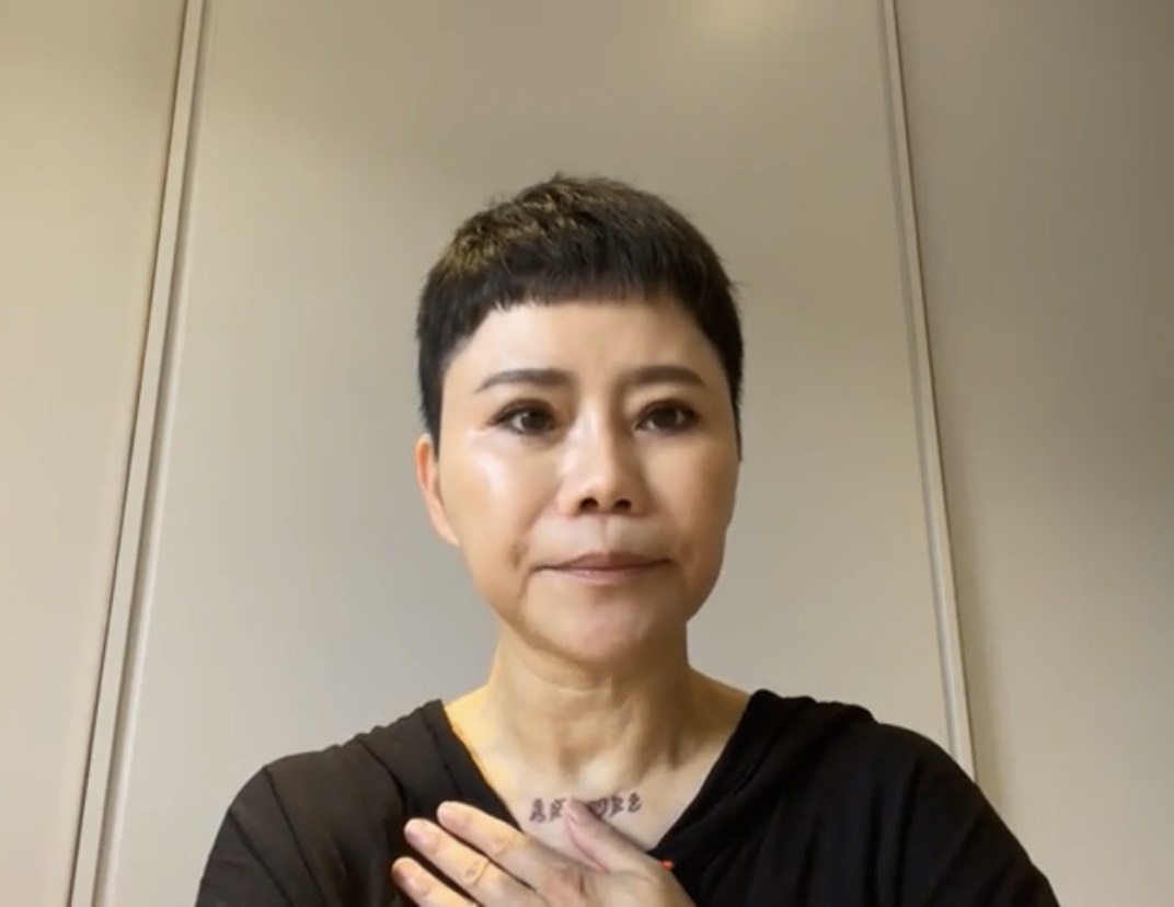 詹雅雯直播曝左腦萎縮副作用。 圖：翻攝自臉書