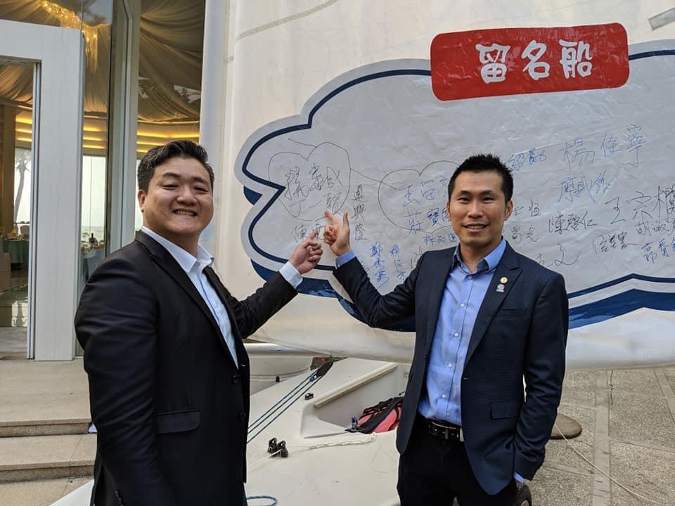 楊書成（右）與丁一賢。（資料照） 圖： 高雄大學提供