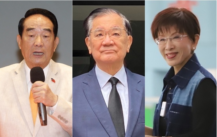 宋楚瑜、連戰、洪秀柱 圖：新頭殼合成