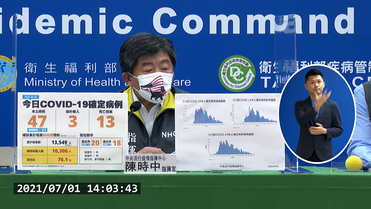 疫情指揮中心指揮官陳時中。 圖：翻攝自直播畫面