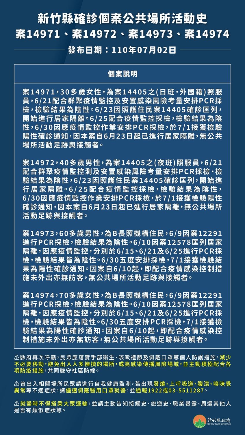 案14971、14972、14973、案14974活動史。 圖：新竹縣政府