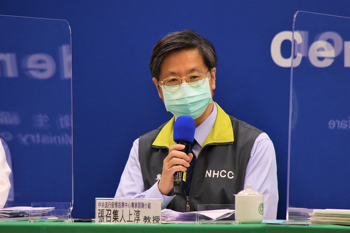 中央流行疫情指揮中心專家諮詢小組召集人 張上淳 。 圖：中央流行疫情指揮中心/提供