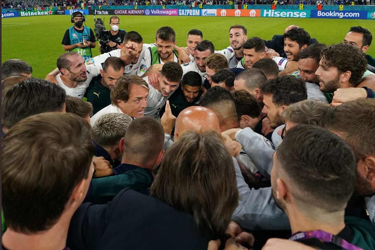 義大利以2:1踢走比利時闖進4強之列。 圖/取自witter.com/EURO2020