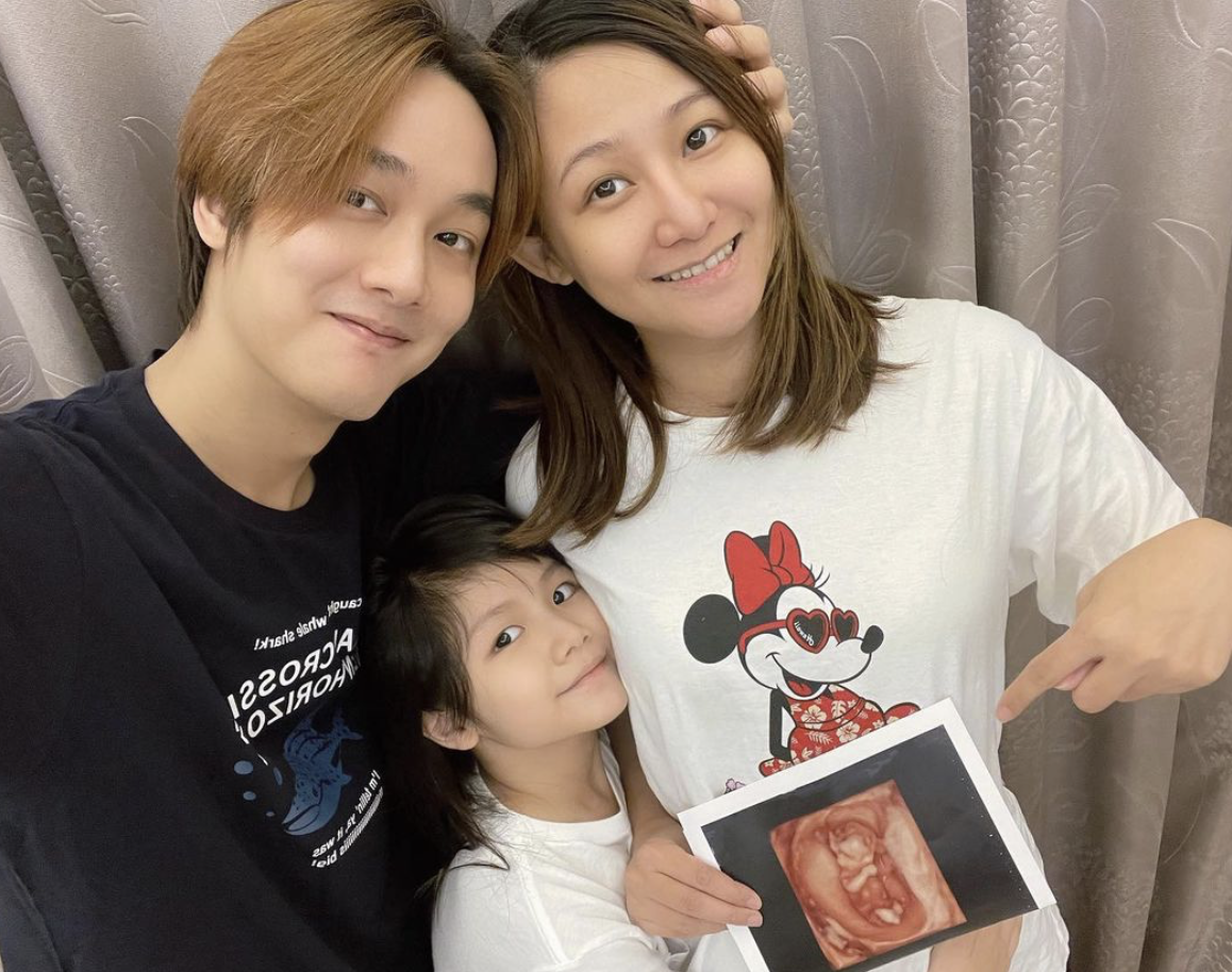那對夫妻喜迎二胎。 圖：翻攝IG／那對夫妻