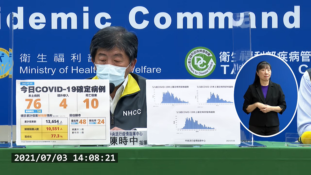 疫情指揮官陳時中。 圖：翻攝自直播畫面