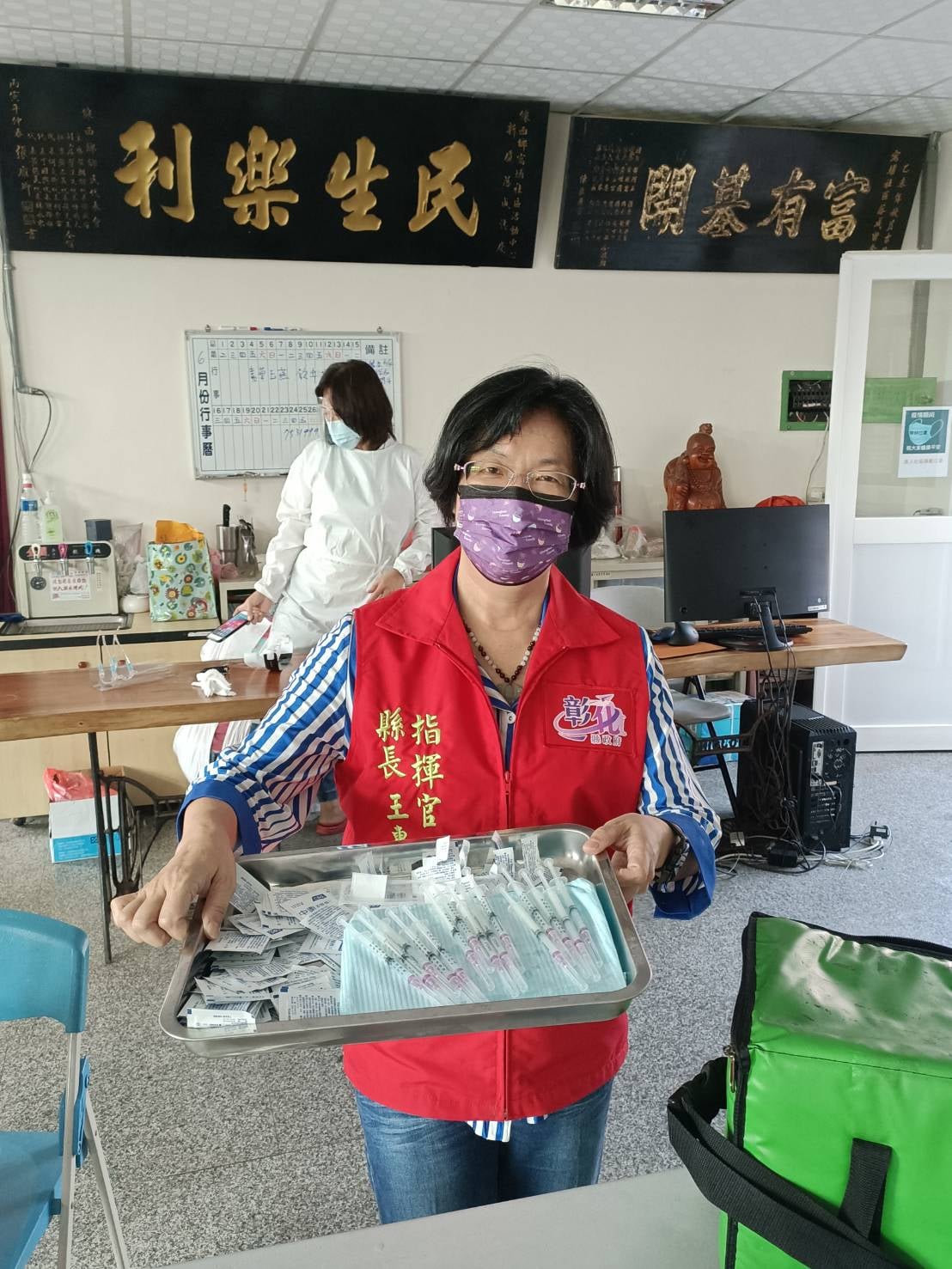 王惠美說，不管是AZ、莫德納或是未來會到的輝瑞等疫苗，每一種的保護力都相當好。 圖：翻攝自王惠美臉書