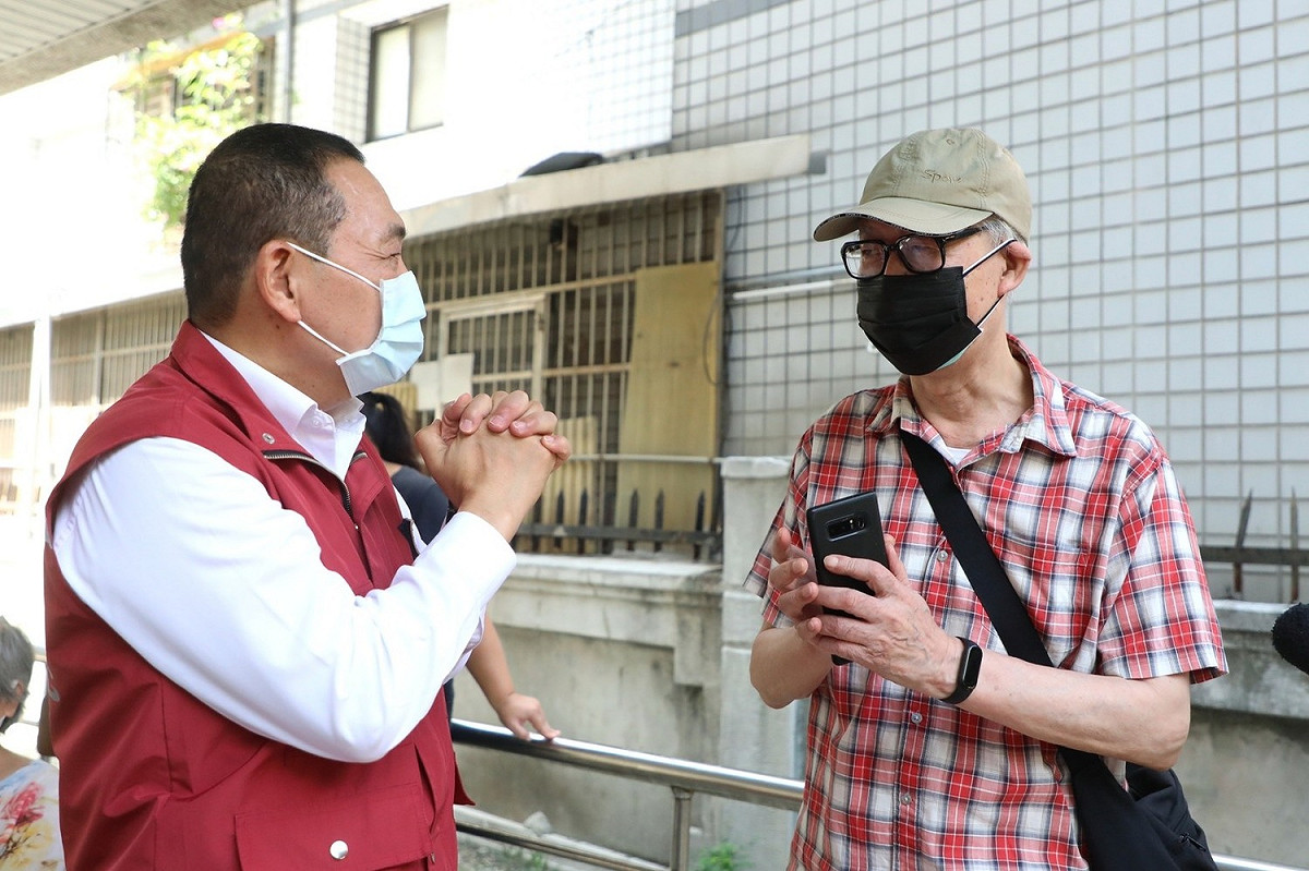 侯友宜謝謝所有居住在新北市的市民朋友這段期間共同配合防疫 圖：新北市衛生局提供