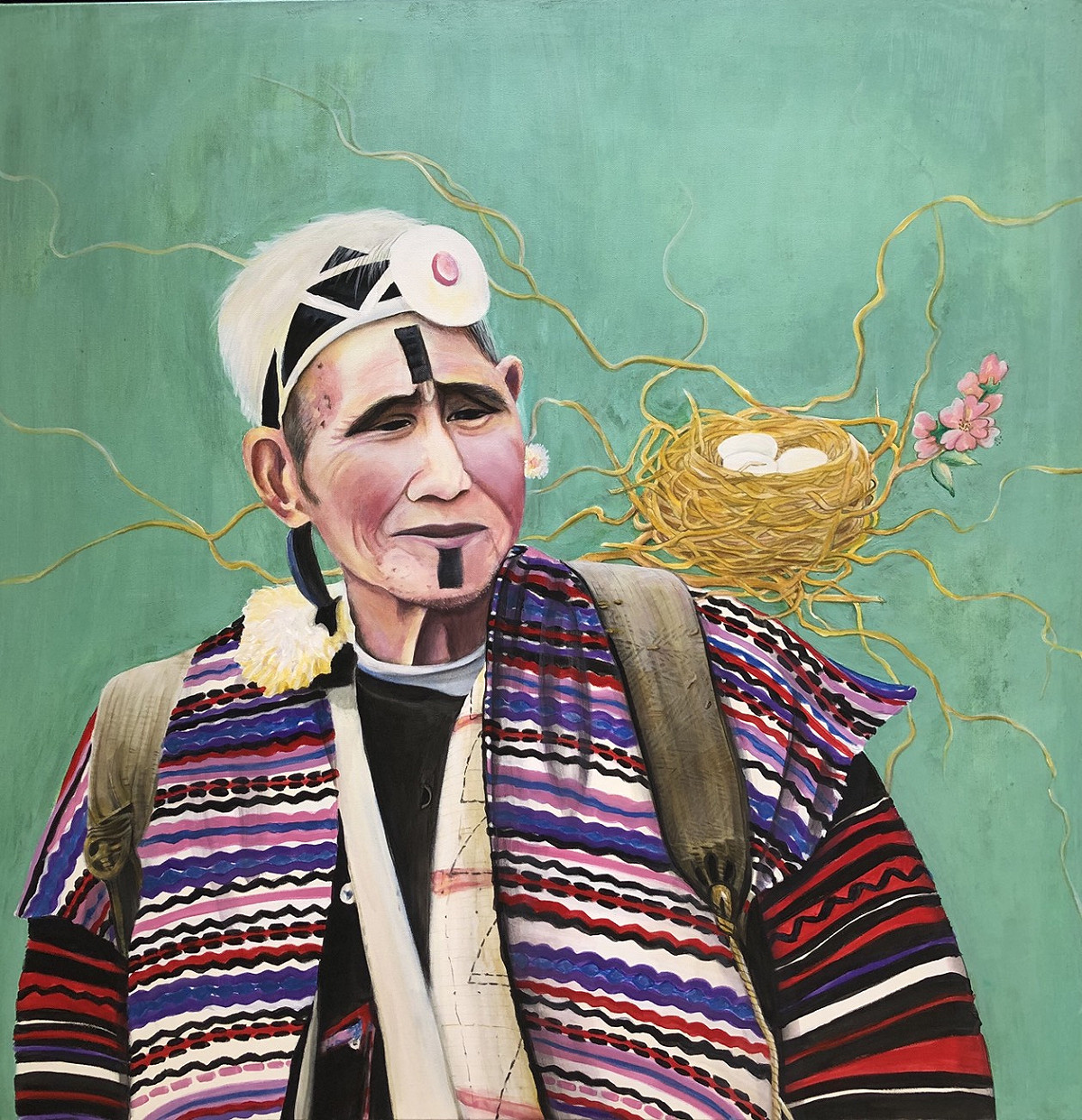 「泰．愛．你」線上畫展作品之一「與你共生」。 參山處/提供