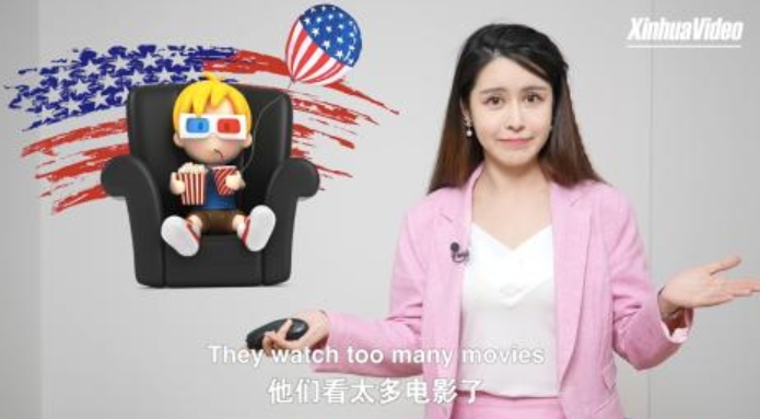 中國《新華社》脫口秀正妹主播「國社小姐姐」意外吸引超多粉絲。 圖 : 翻攝自環球時報