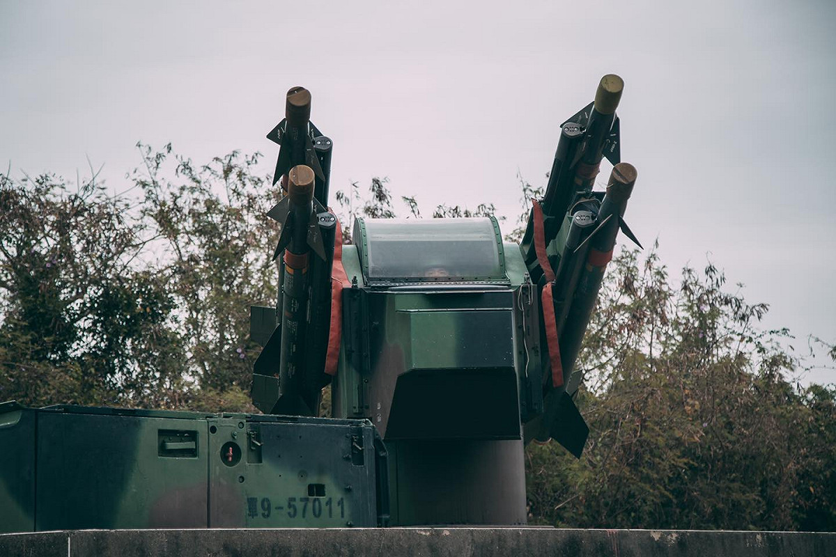 檞樹飛彈車。 圖：翻攝中華民國海軍臉書