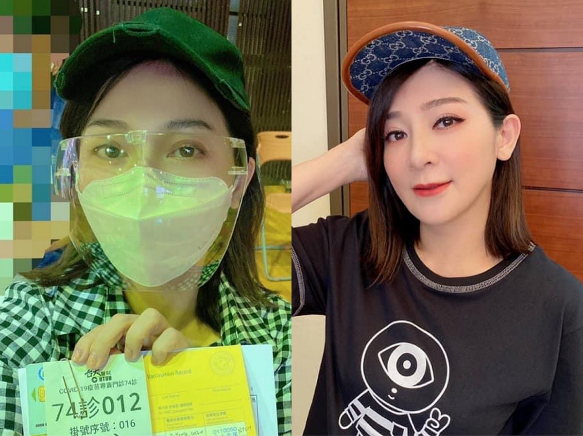 王彩樺在4月底時就自費接種第1劑AZ疫苗。 圖：翻攝自臉書