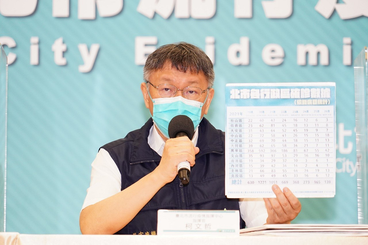 台北市長柯文哲。 圖：台北市政府 / 提供
