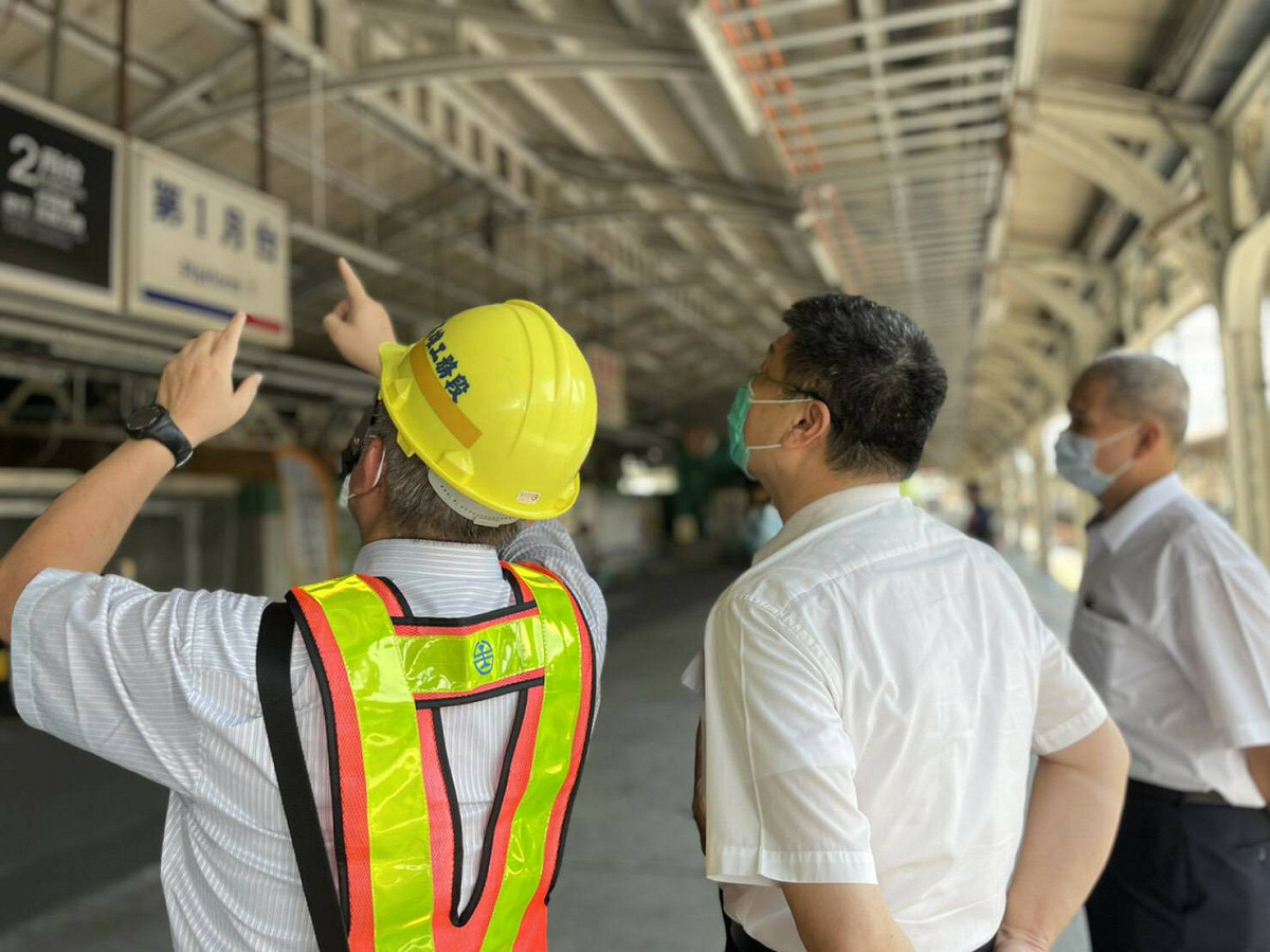 台鐵局積極整修台南火車站 圖：台灣鐵路局提供