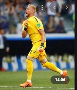 丹麥門將舒梅切爾Kasper Peter Schmeichel。 圖 : 翻攝自youtube