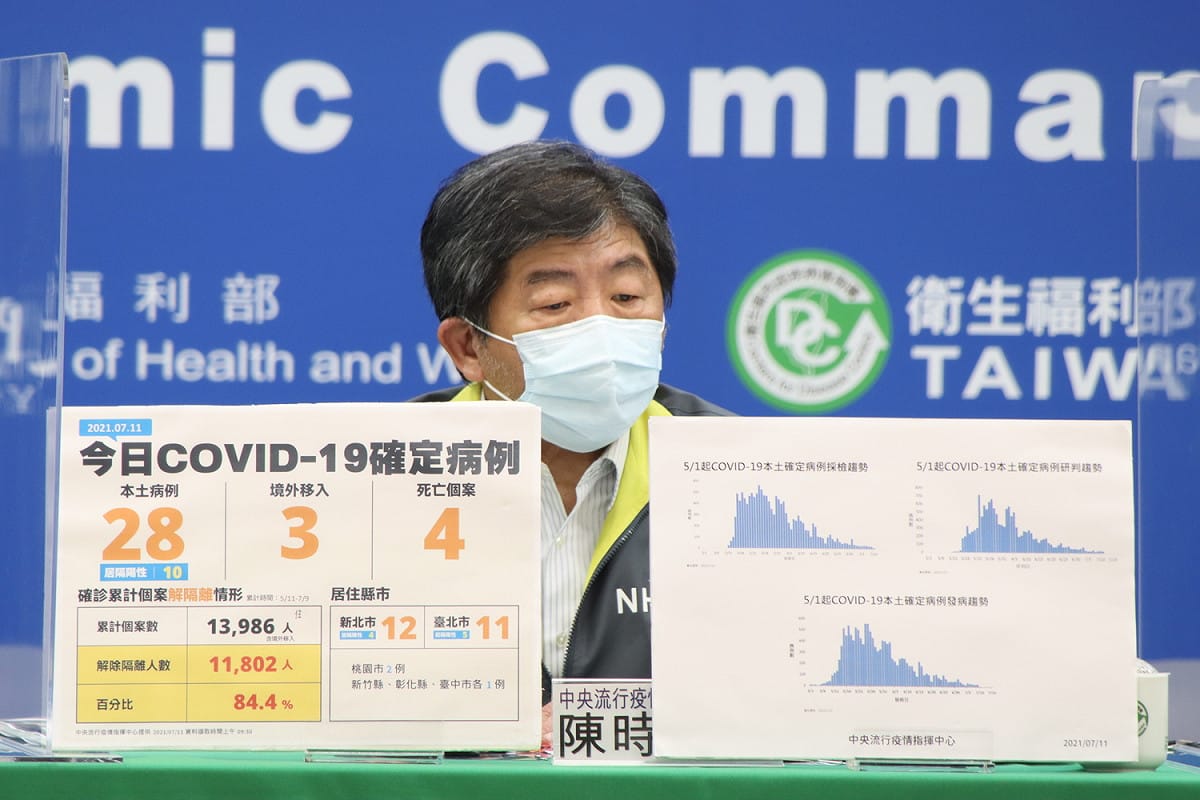 中央流行疫情指揮中心指揮官陳時中。 圖：中央流行疫情指揮中心提供