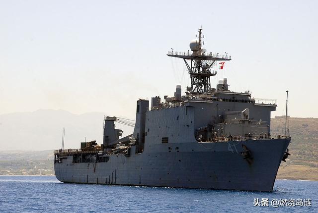 美軍「惠德比島號(LSD-41)」船塢登陸艦 圖：翻攝陸網頭條號/燃燒島鏈