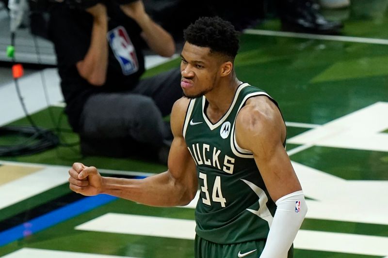 公鹿球星Giannis Antetokounmpo。 圖：美聯社／達志影像／提供