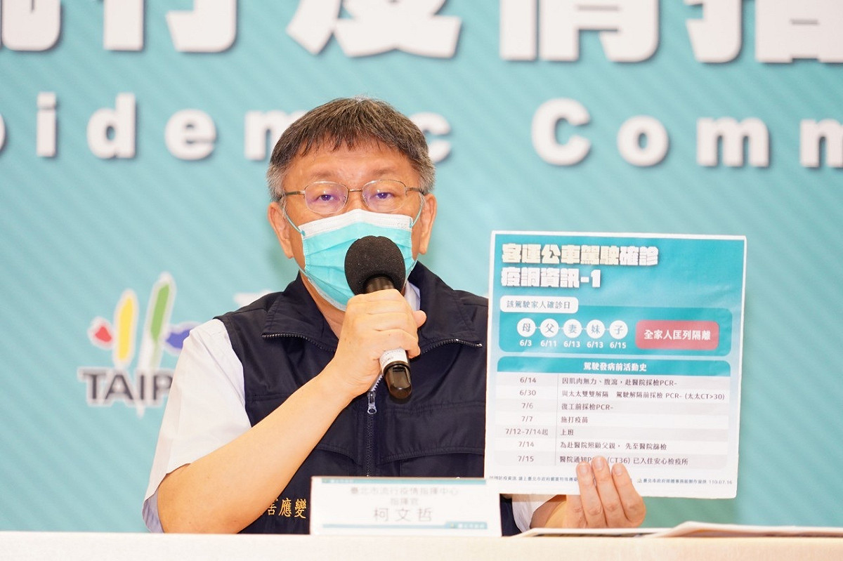 台北市長柯文哲。 圖：台北市政府 / 提供