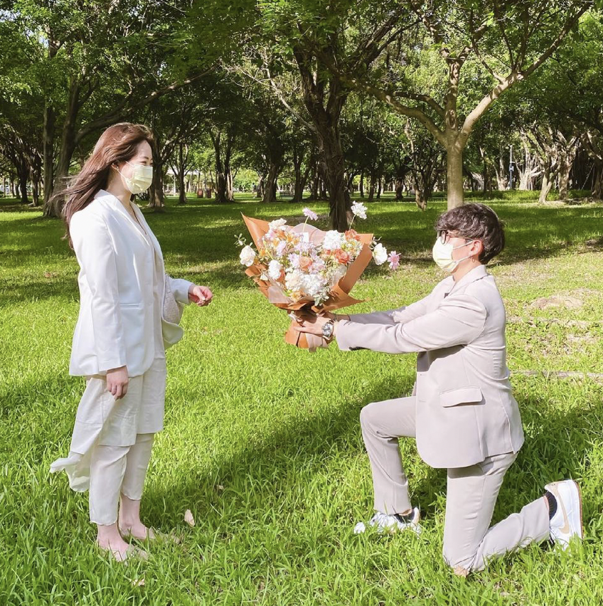 姜勳與老婆結婚一週。 圖：翻攝IG／姜勳